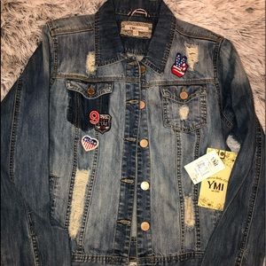 Jr Denim Jean  Jacket size XL/EG by “ YMl”.